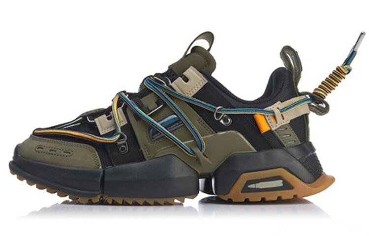 LiNing Pan Gu Lifestyle Shoes Men Low-top Black/Green