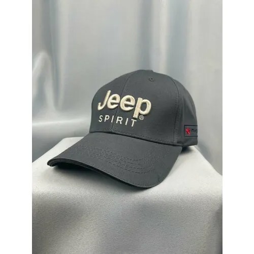 Бейсболка JEEP Авто кепка Джип бейсболка мужская женская, размер 55-58, gray
