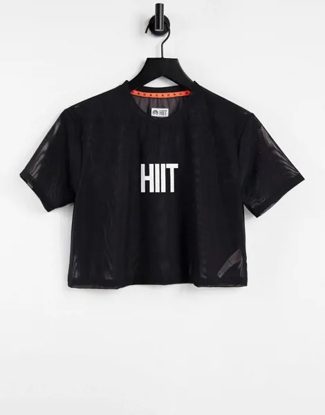Черная футболка с логотипом HIIT-Черный цвет