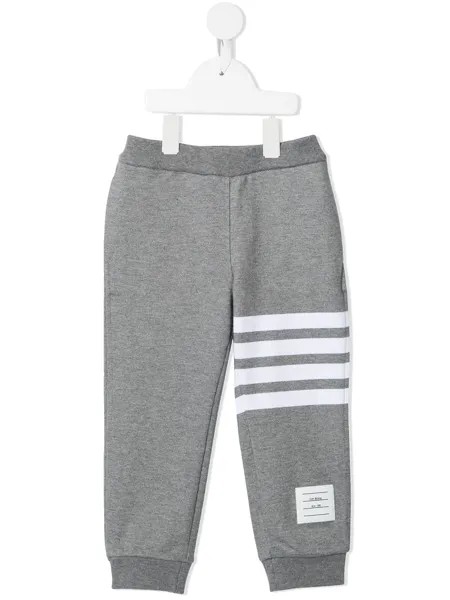 Thom Browne Kids спортивные брюки из джерси с полосками 4-Bar