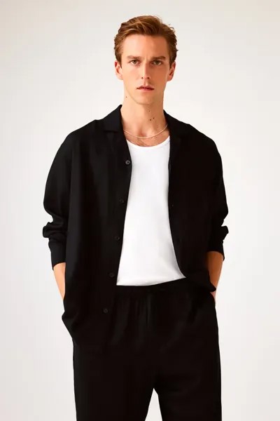 Лиоцелловая пижама H&M, черный