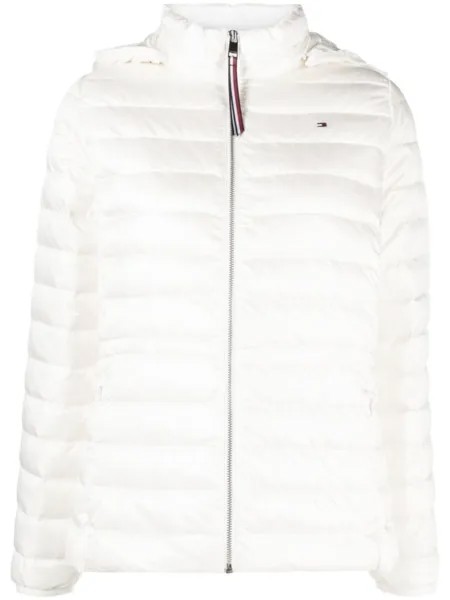 Tommy Hilfiger пуховик с капюшоном, белый