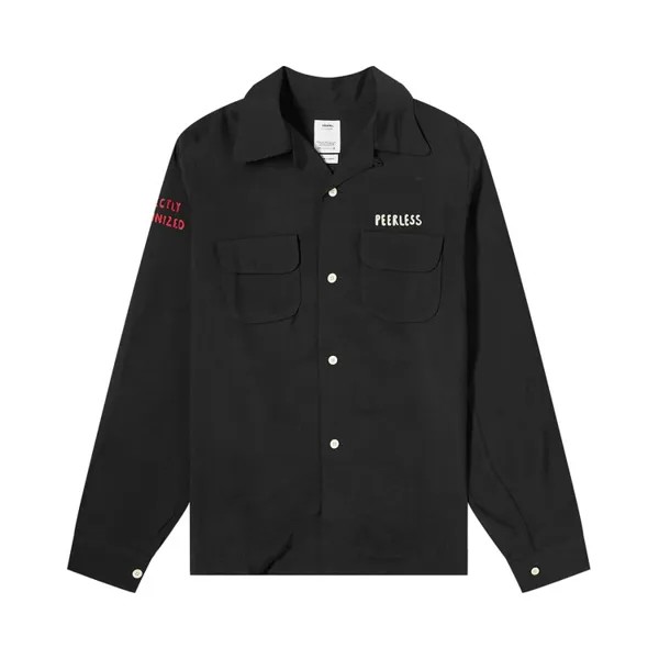 Рубашка Visvim I.Q.W.T. Keesey G.S. Long-Sleeve Shirt, черный