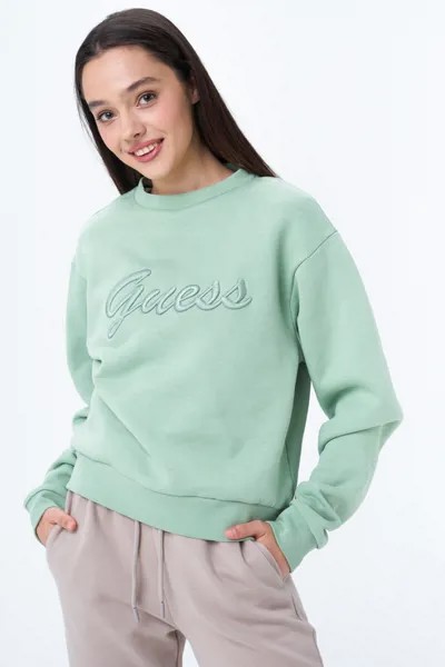Свитшот женский Guess W1BQ01 зеленый 44 RU
