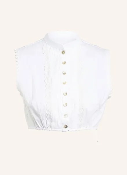 Блуза dirndl с кружевной отделкой Sportalm, белый