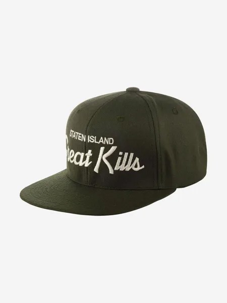 Бейсболка с прямым козырьком HOOD 100-MWL001-NY013-AR Great Kills, NY (оливковый), Мультицвет