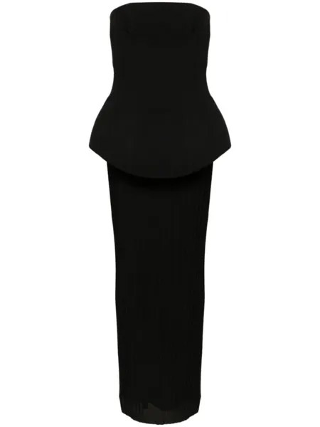 Solace London платье Arella без бретелей, черный