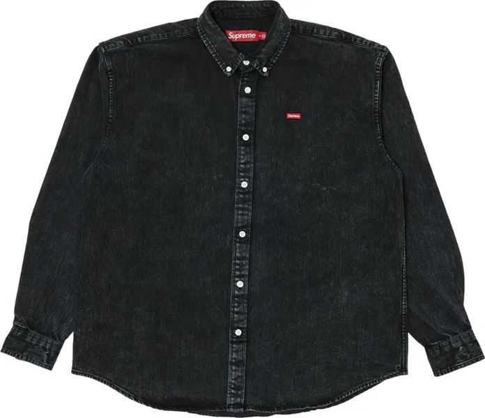 Рубашка Supreme Small Box 'Washed Black', черный