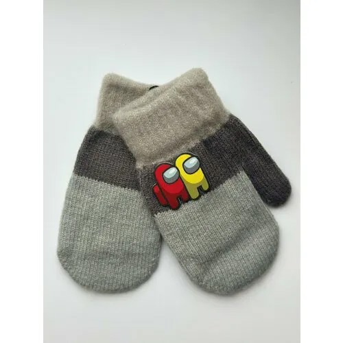 Варежки , размер 2-5 лет, серый