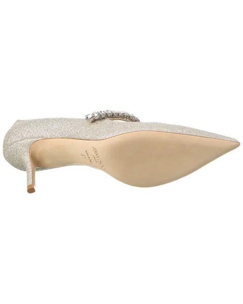 Туфли с блестками Jimmy Choo Bing 65, золото