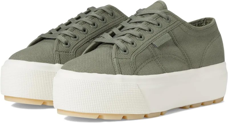 Кроссовки 2790 Tank COTW Sneaker Superga, цвет Grey Greenish/Full Avorio/Pearl Gum