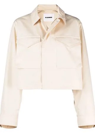 Jil Sander укороченная куртка-рубашка