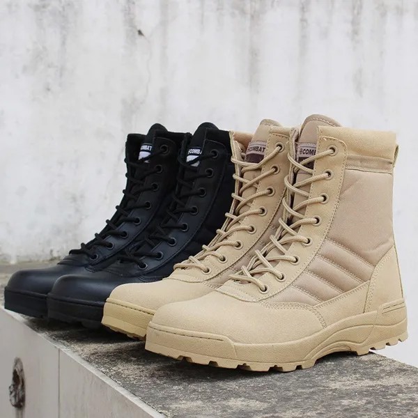 Мужские тактические военные ботинки для пустыни на осень и зиму, Мужская Рабочая защитная обувь, армейские ботинки спецназа, водонепроницаемая рабочая обувь, ботильоны