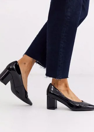 Лакированные туфли с острым носом Vero Moda-Черный