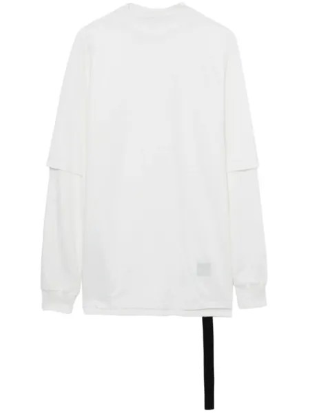 Rick Owens DRKSHDW многослойная толстовка с кулиской, белый