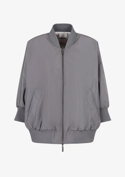 Двусторонняя оттоманская куртка-бомбер Armani Exchange, серый