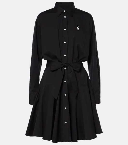 Платье-рубашка из хлопкового поплина Polo Ralph Lauren, цвет polo black