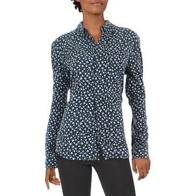 Женская черная бархатная рубашка на пуговицах с цветочным принтом APC M BHFO 1370