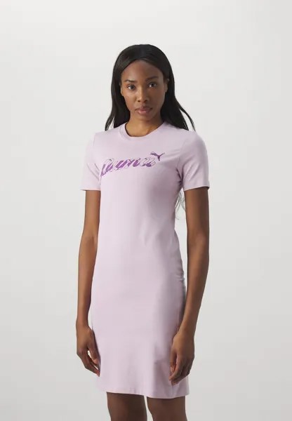 Платье из джерси BLOSSOM GRAPHIC DRESS Puma, цвет grape mist