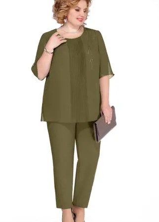 Костюм Pretty-1076/2 В цвете: Зеленый; Размеры: 56,58,60,62,64,66