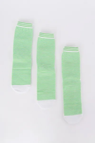 Набор носков женский Мой размер Ж-077_3 шт Зеленый зеленый