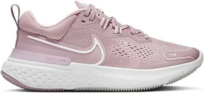 Женские кроссовки Nike React Miler 2, сливовый/белый/розовый, 6 B Medium US