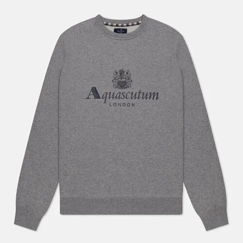 Толстовка Aquascutum, силуэт прямой, размер m, серый