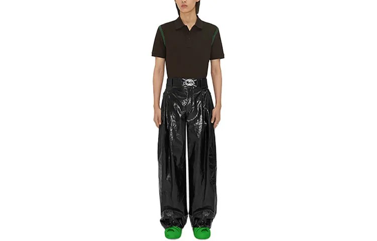 Рубашка поло мужская черная Bottega Veneta, черный