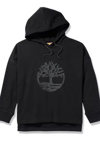 Relaxed Fit Hoodie with Reflective Logo