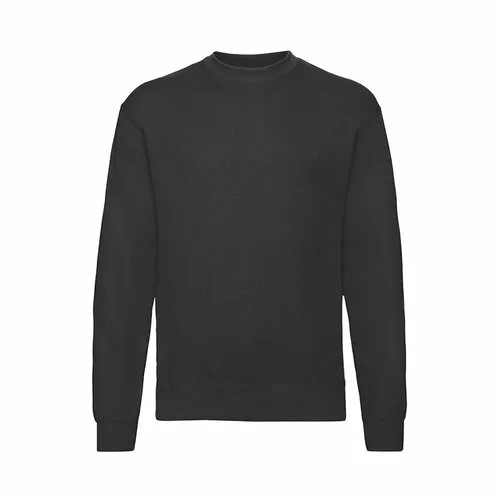 Свитшот Fruit Of The Loom CLASSIC SET-IN SWEAT, размер S, , черный