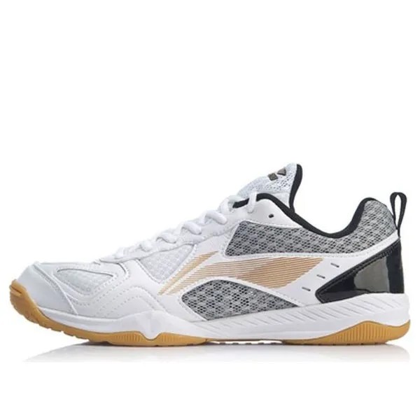 Кроссовки Li-Ning Ma Long Signature Table Tennis Shoes 'White Black', белый