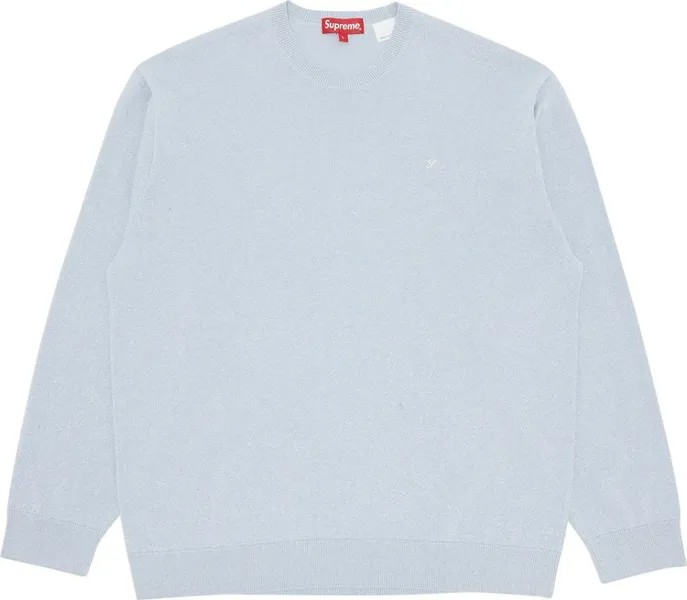 Лонгслив Supreme Metallic Long-Sleeve Top 'Light Slate', синий