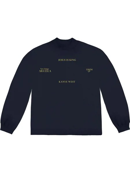 Kanye West футболка Jesus Is King Vinyl с длинными рукавами