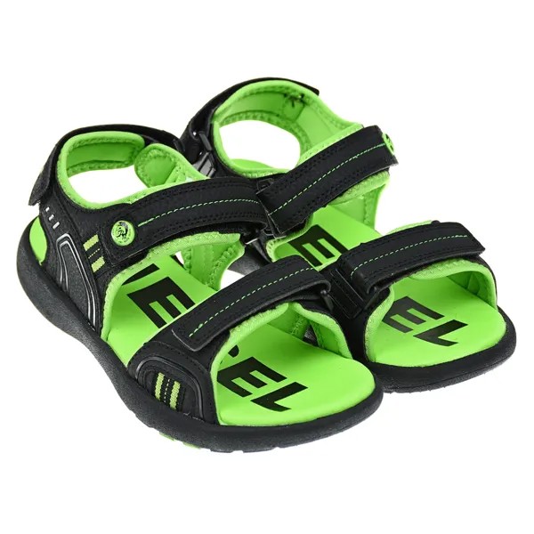 Черные сандалии с зеленой стелькой Diesel детские