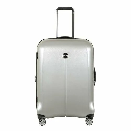 Чемодан-самокат Verage GM20075W24 brushed silver, 90 л, размер M+, серебряный