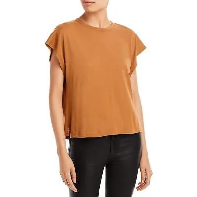 Женская оранжевая футболка с круглым вырезом Frame, майка, рубашка L BHFO 4148