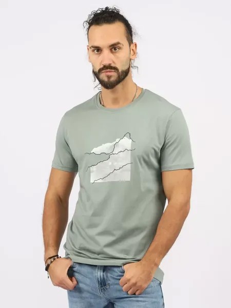 Футболка мужская A passion play 231TR(BC-0011) хаки XXL