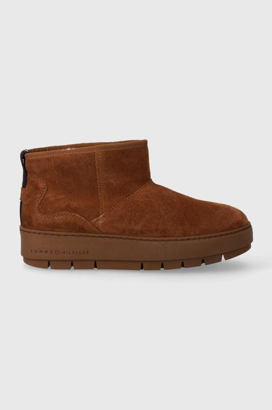 COOL SUEDE SNOWBOOT замшевые зимние ботинки Tommy Hilfiger, коричневый