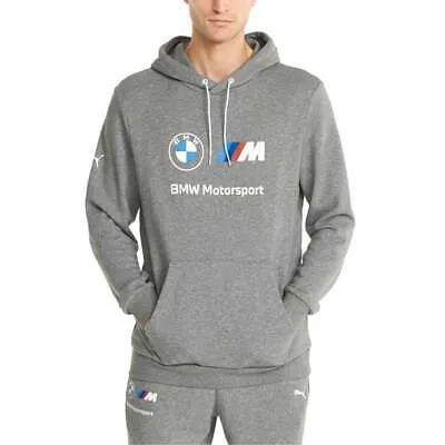 Puma Bmw Mms Essential Pullover Hoodie Mens Size M Повседневная спортивная верхняя одежда 53