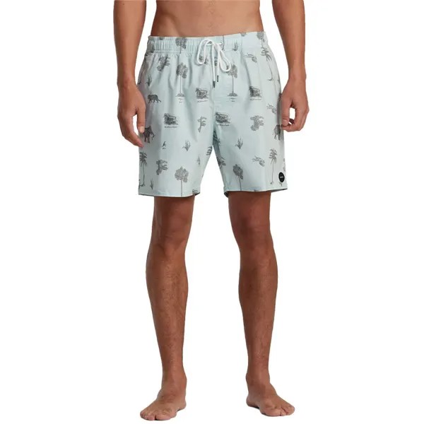 Шорты для плавания Rvca Barnes Elastic, синий