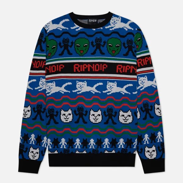 Мужской свитер Ripndip Jolly Holiday Knit синий, Размер L