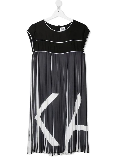 Karl Lagerfeld Kids плиссированное платье
