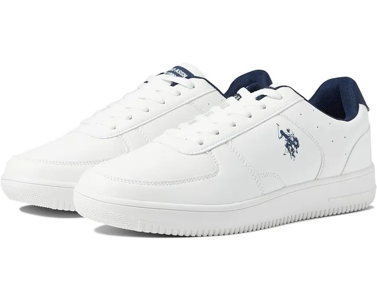 Кроссовки U.S. POLO ASSN. Wing, цвет White/Navy