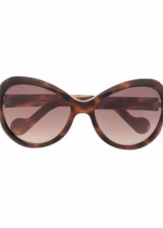 Moncler Eyewear солнцезащитные очки Bellux в оправе 'кошачий глаз'