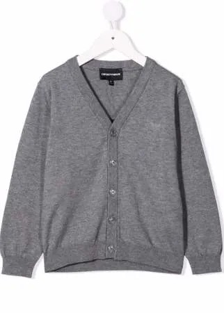 Emporio Armani Kids кардиган с V-образным вырезом