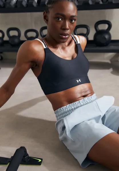 Спортивный бюстгальтер средней поддержки INFINITY MID BRA Under Armour, цвет black/white