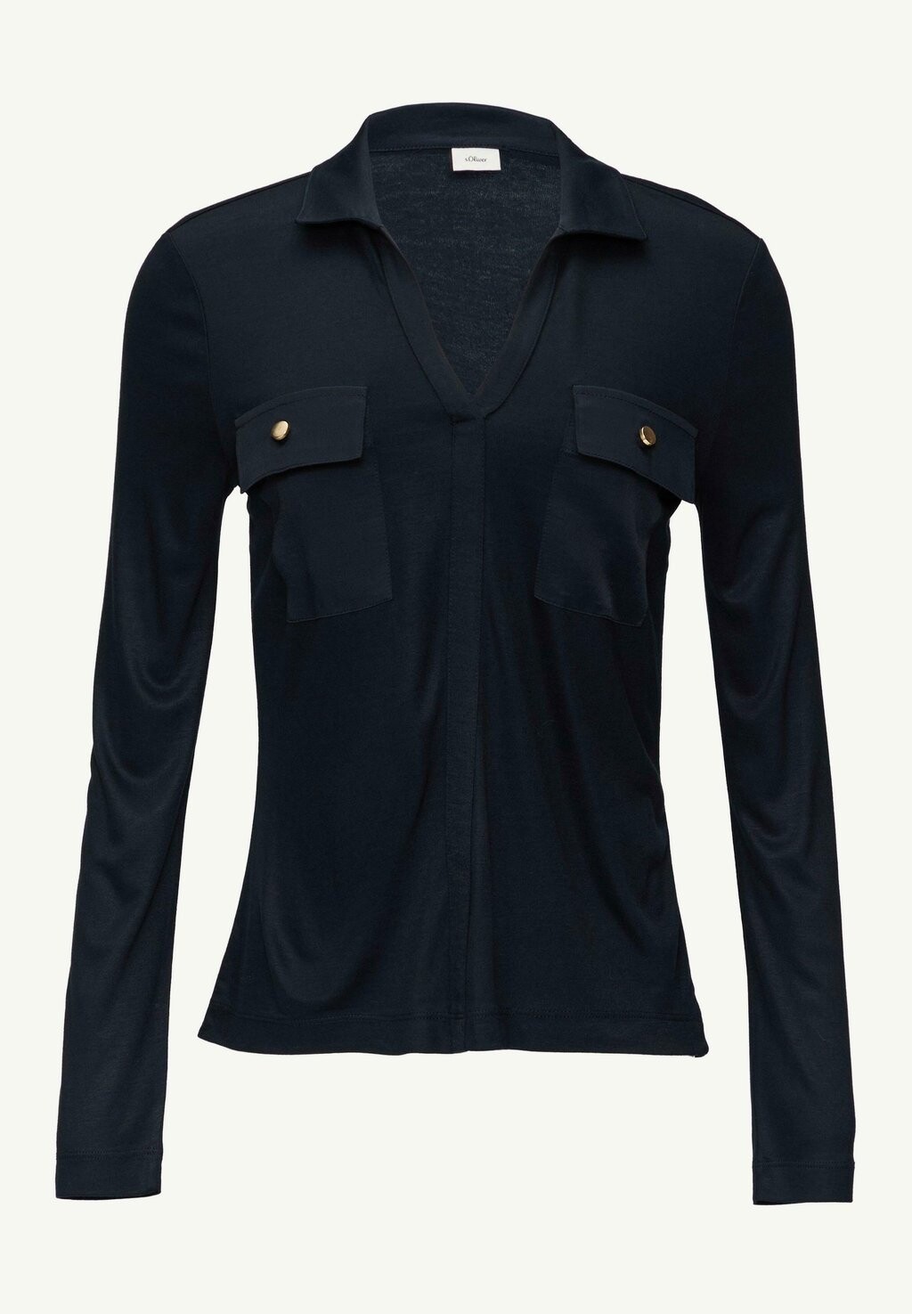 Рубашка поло s.Oliver BLACK LABEL, синий