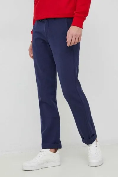 Льняные брюки Polo Ralph Lauren, темно-синий