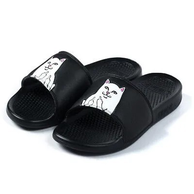 RIPNDIP Lord Nermal Slides Сандалии мужские (черные) Cat Slip On EVA Shoes
