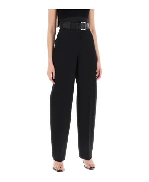 Прямые брюки Alexander Wang, черный